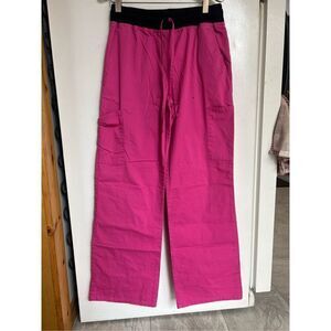 Scrubstar Shocking Pink Scrub Pants Woman’s Size Small- Flawed